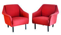 two-red-armchairs
